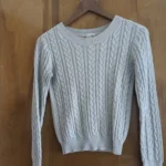 Featured thumbnail for Beige cable-knit jumper