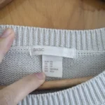 Thumbnail for Beige cable-knit jumper