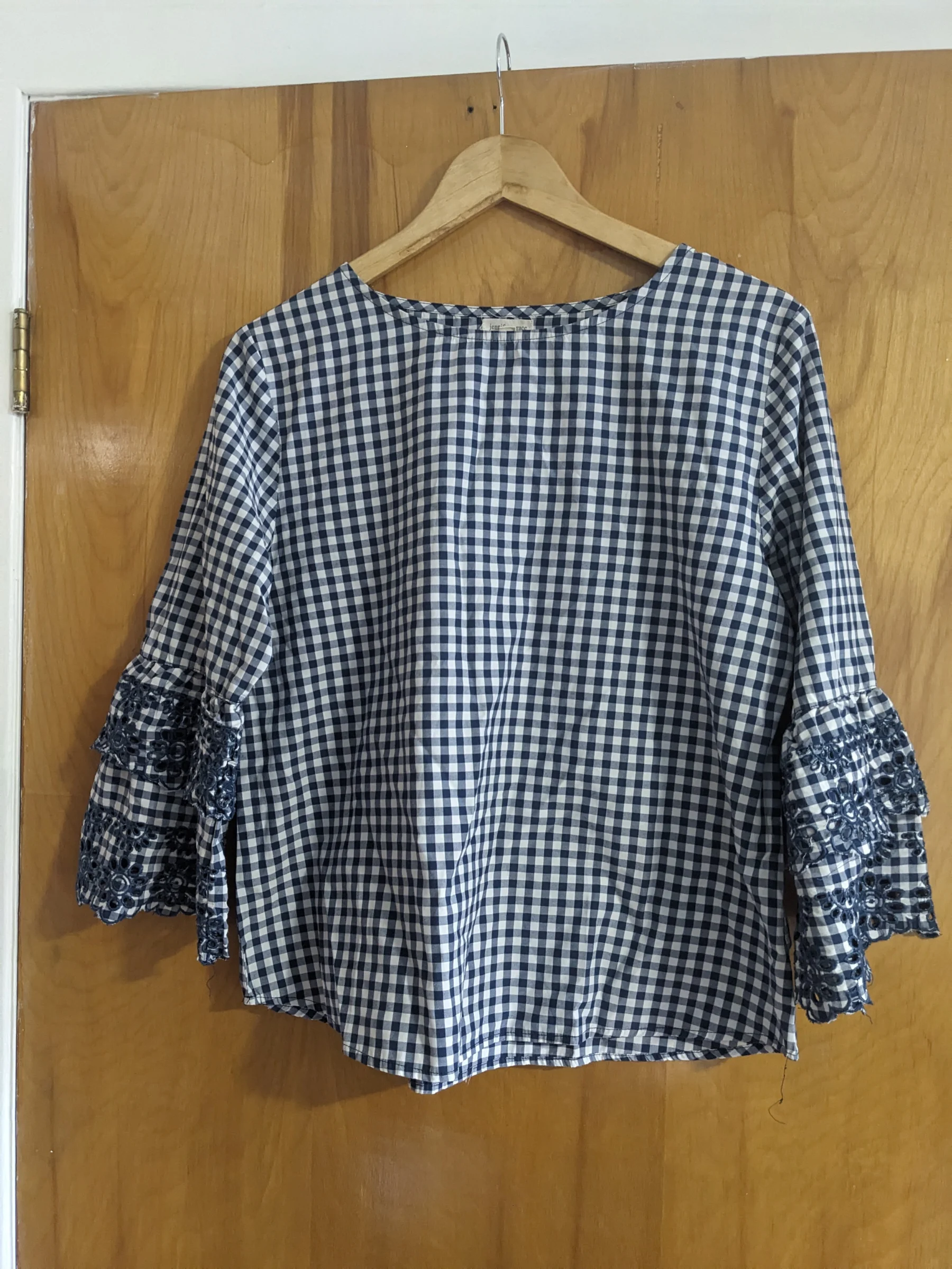 Blue gingham blouse *Other seconde main