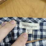 Thumbnail for Blue gingham blouse