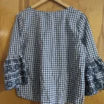 Thumbnail for Blue gingham blouse