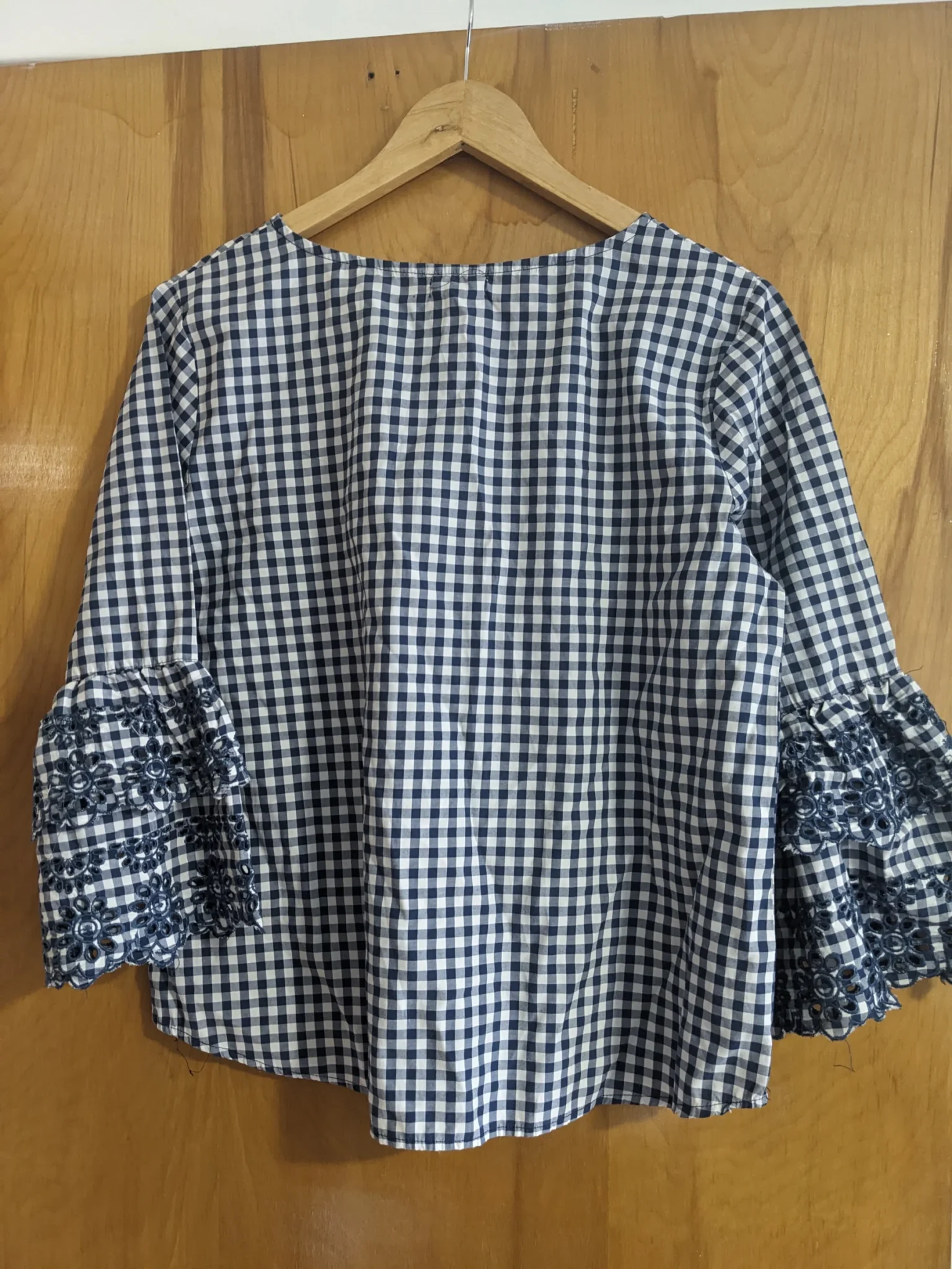 Image for Blue gingham blouse