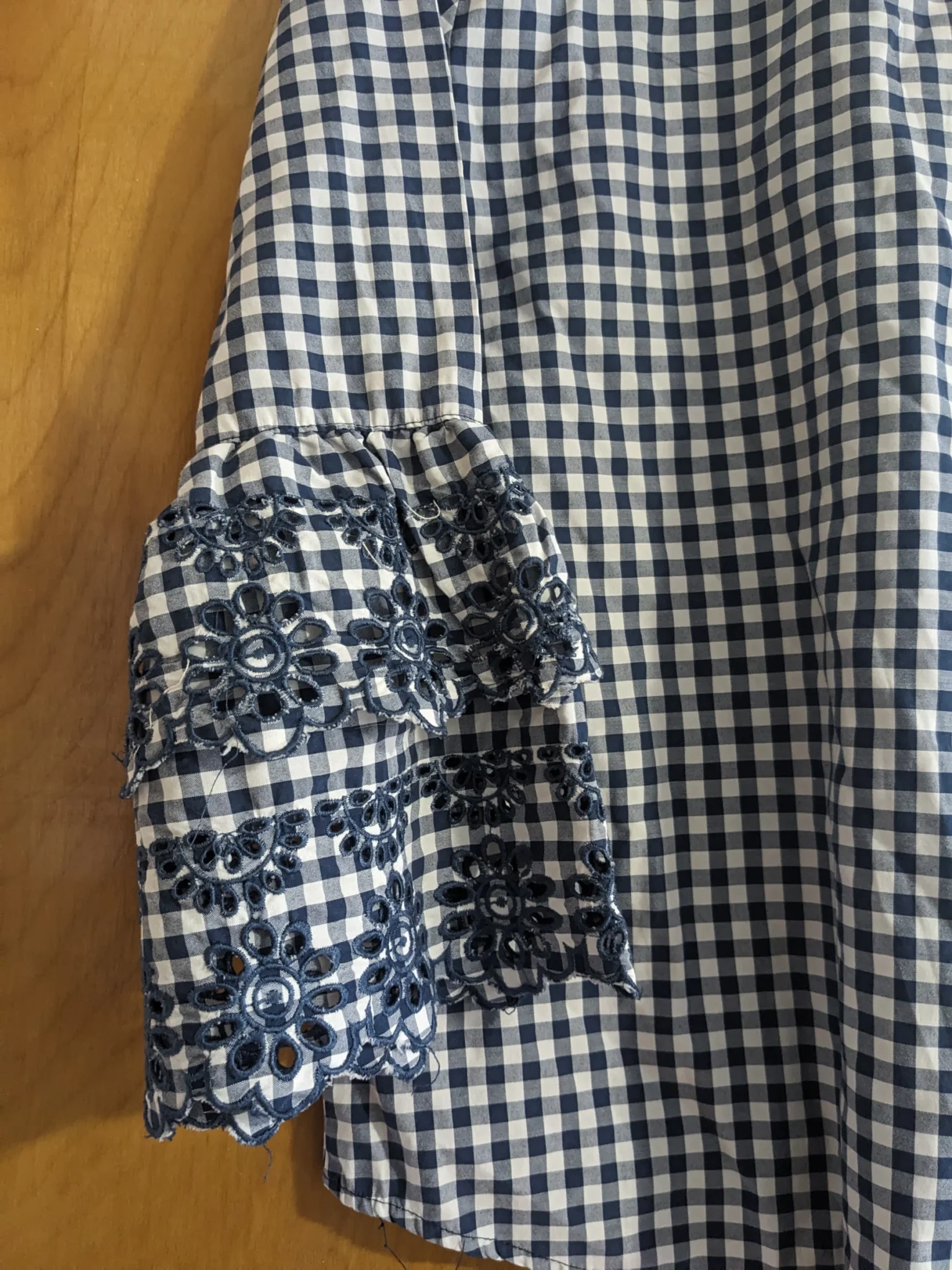Image for Blue gingham blouse