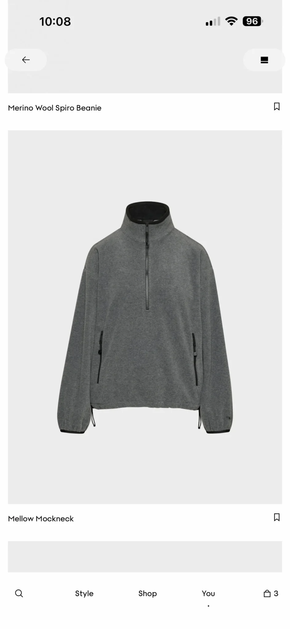 Featured image for Polartec Aritzia, dark grey, Large (Miu Miu dupe)