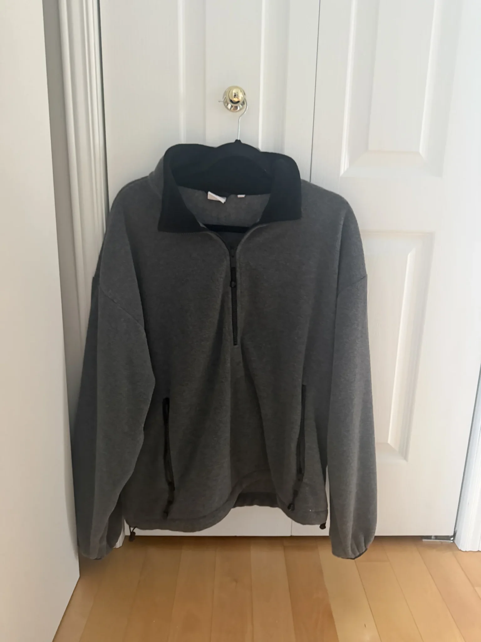 Image for Polartec Aritzia, dark grey, Large (Miu Miu dupe)