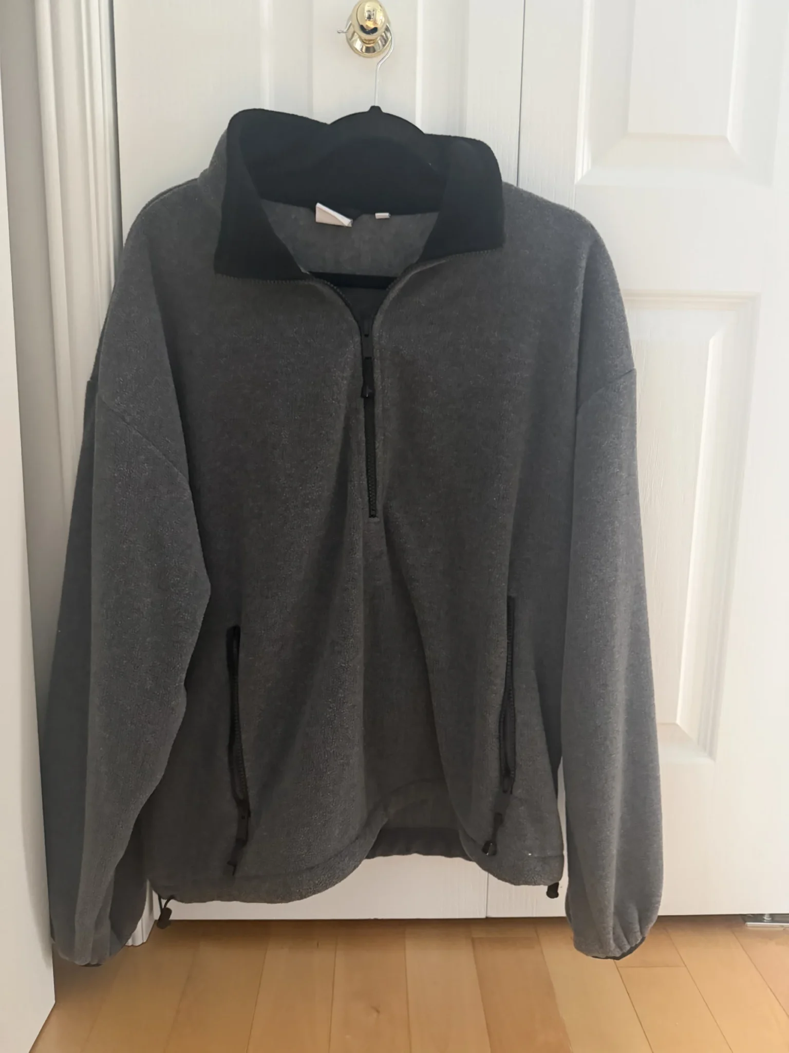 Image for Polartec Aritzia, dark grey, Large (Miu Miu dupe)