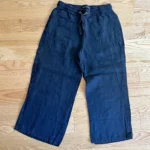 Featured thumbnail for Dark blue linen trousers