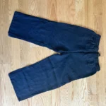Thumbnail for Dark blue linen trousers