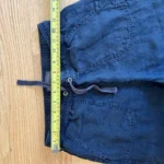 Thumbnail for Dark blue linen trousers