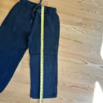 Thumbnail for Dark blue linen trousers