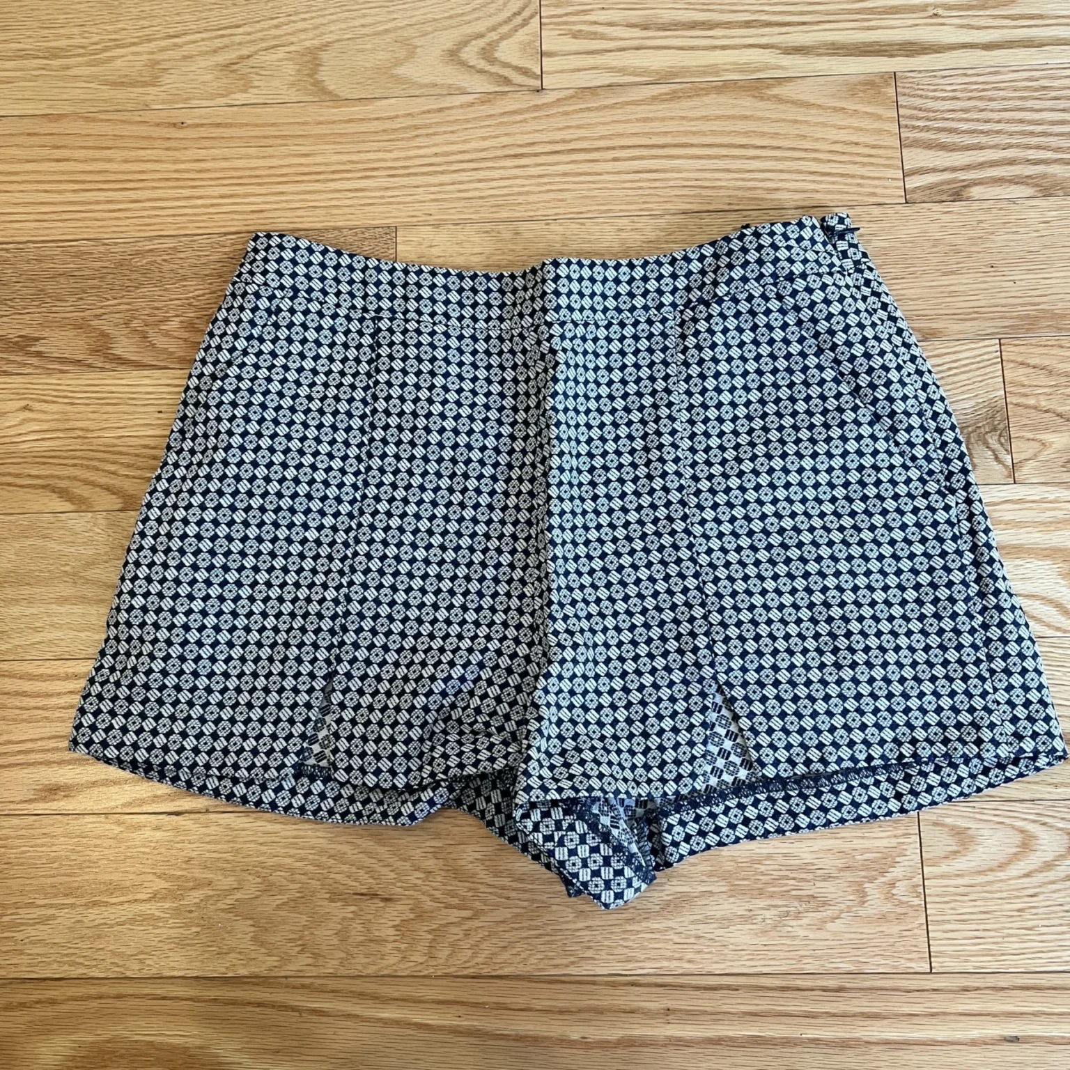 Featured image for Topshop Blue and White Shorts