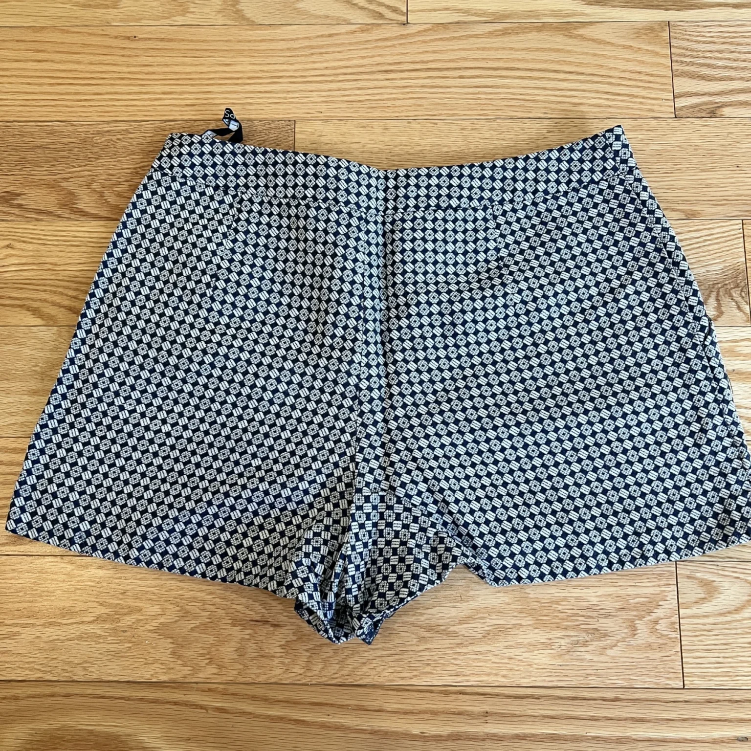 Image for Topshop Blue and White Shorts