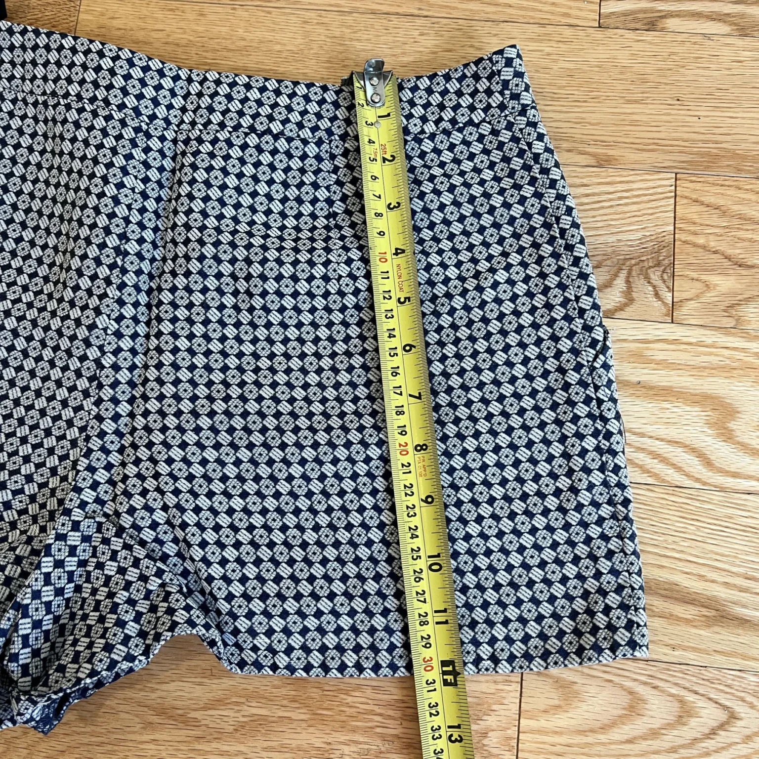 Image for Topshop Blue and White Shorts
