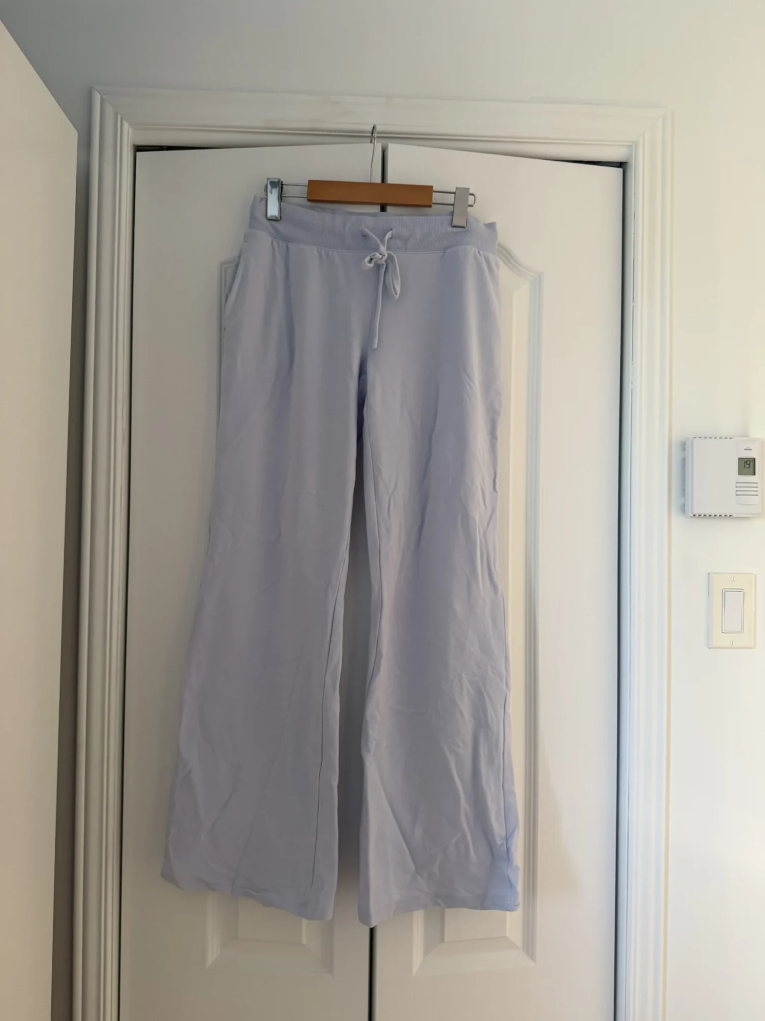 Featured image for Women’s medium-fit pale blue ‘Garage’ trousers