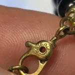 Thumbnail for Vintage MONET long necklace in black and gold – Signed