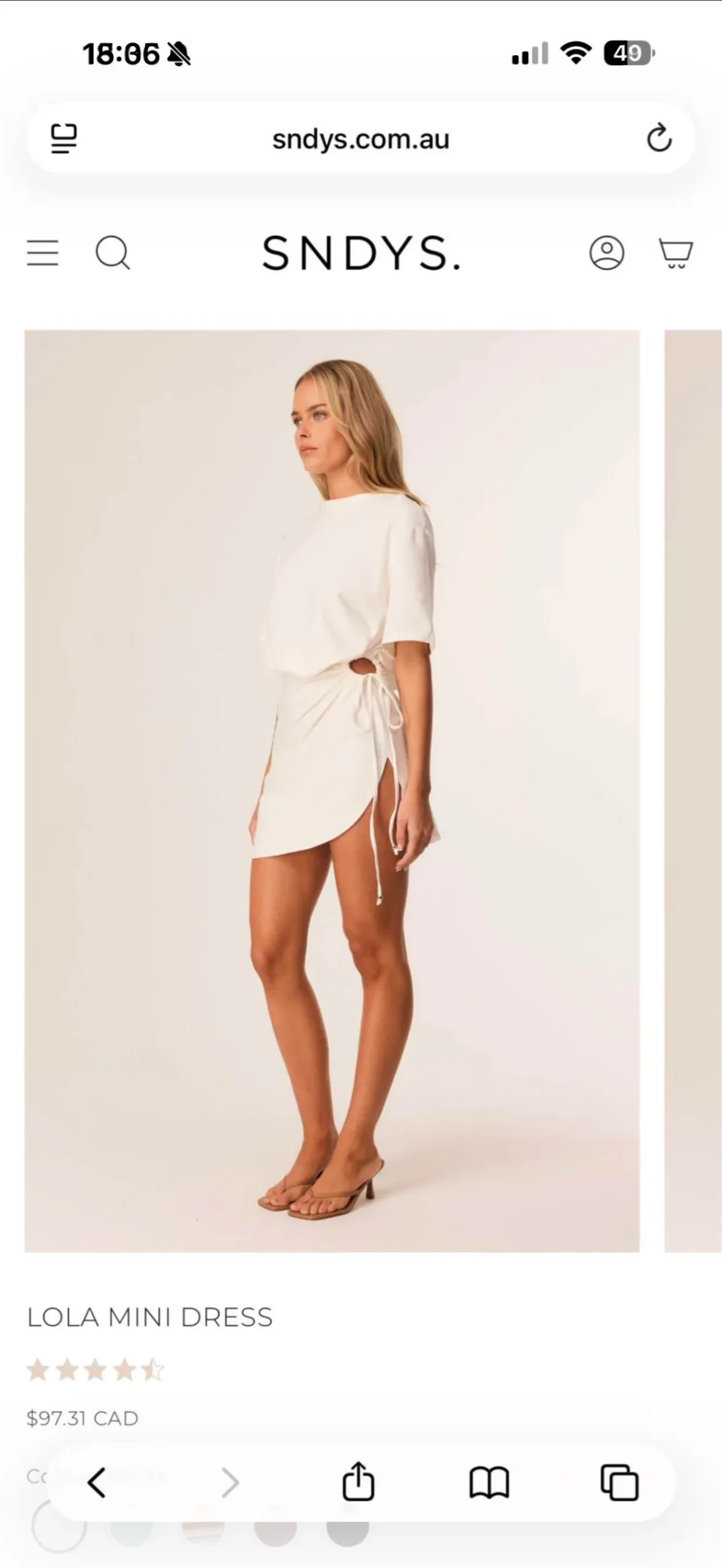 Brand-new dress from the Australian brand SNDYS. *Other seconde main
