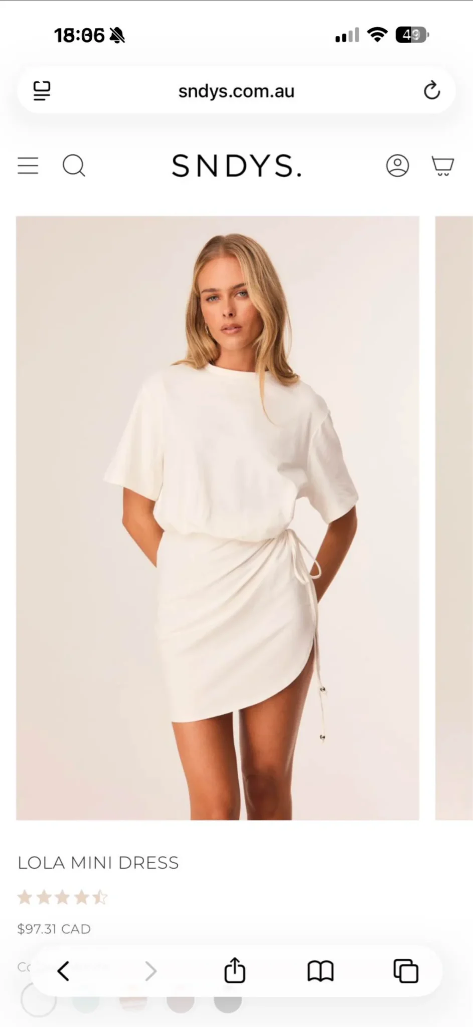 Image for Brand-new dress from the Australian brand SNDYS.