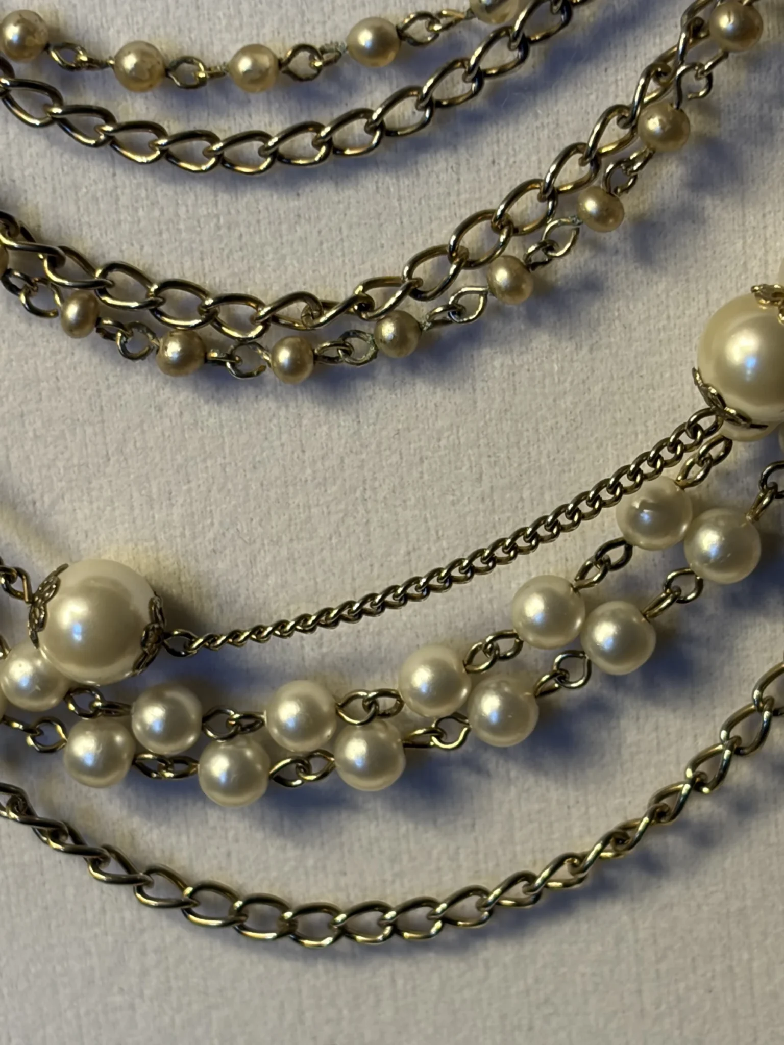 Image for Collier Vintage Cascade Multi-rangs Signé CORO - Années 1950/60