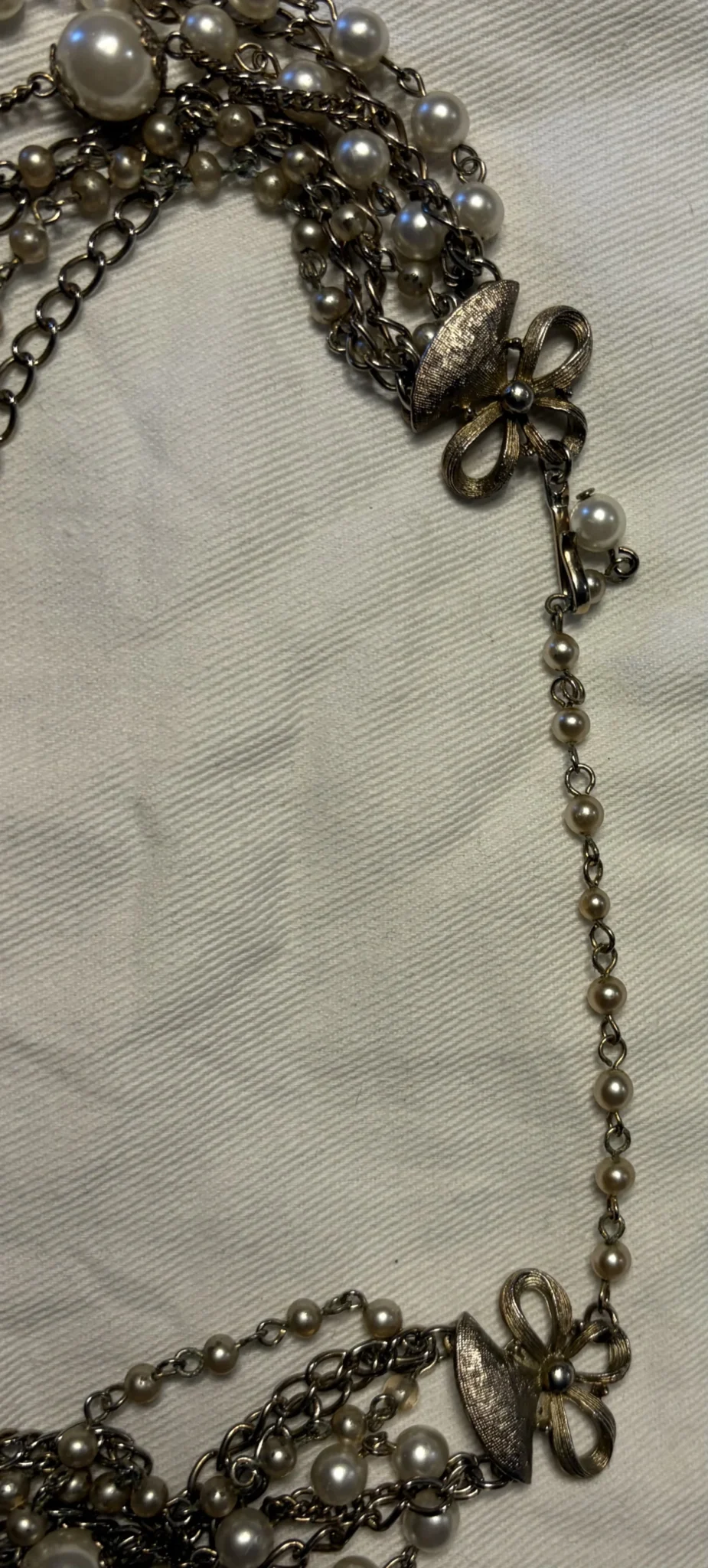 Image for Collier Vintage Cascade Multi-rangs Signé CORO - Années 1950/60