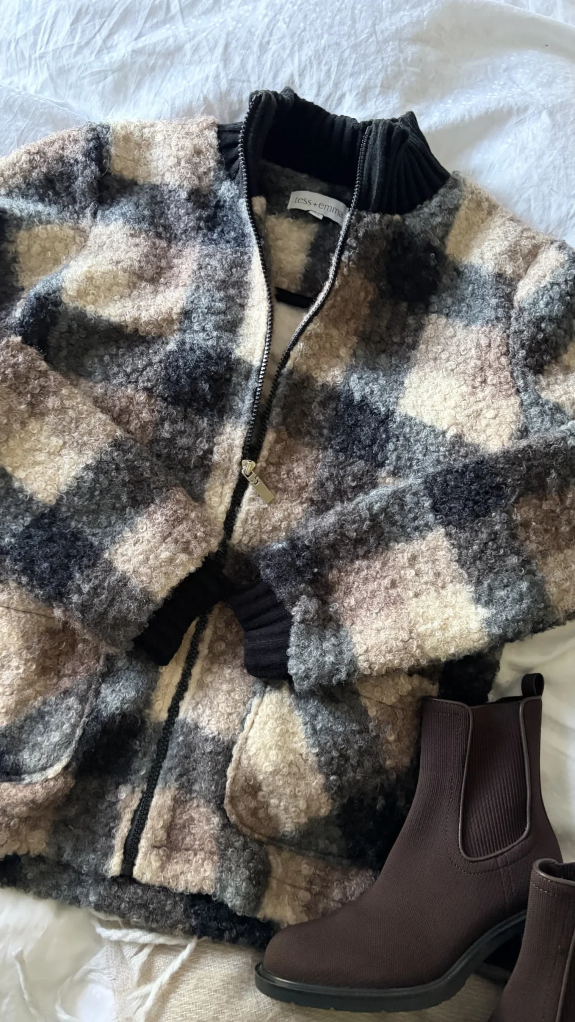 Featured image for Plaid coat