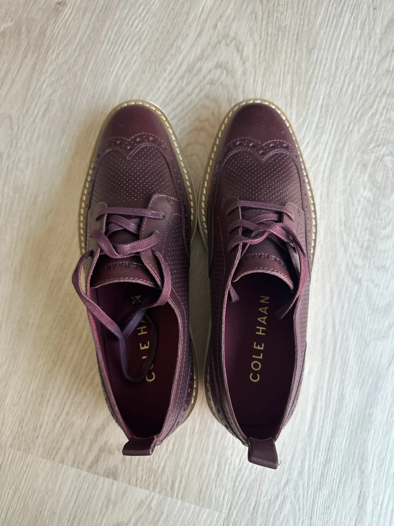 Image for Cole Haan Wingtip Platform Oxfords Women’s 6