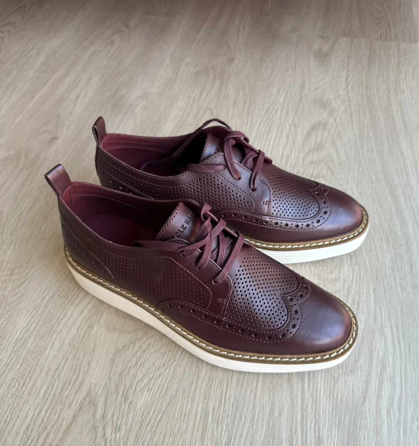 Image for Cole Haan Wingtip Platform Oxfords Women’s 6