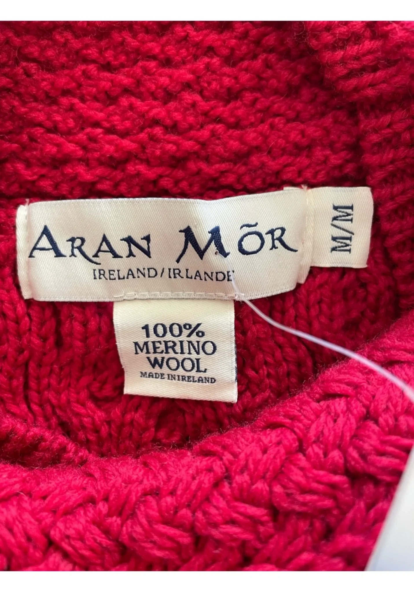 Image for Pull Aran Mor en laine mérinos irlandaise