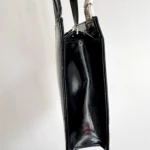 Thumbnail for Venetto Black Square Faux Patent Leather Bag – Vintage Y2K / 90s style