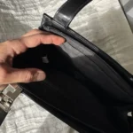 Thumbnail for Venetto Black Square Faux Patent Leather Bag – Vintage Y2K / 90s style
