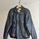 Featured thumbnail for Manteau en cuir style bomber noir – Style Rock/Grunge Vintage 80s/90s