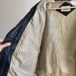 Thumbnail for Manteau en cuir style bomber noir – Style Rock/Grunge Vintage 80s/90s