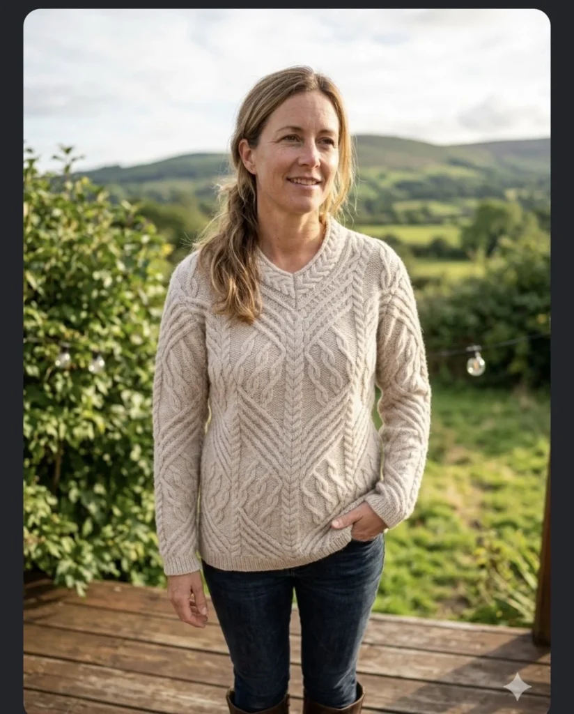 Featured image for Dark Aran jumper