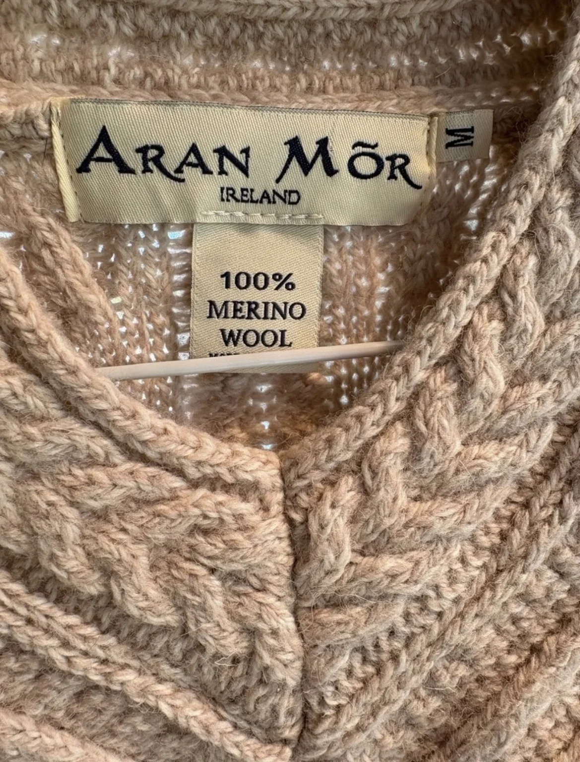 Image for Dark Aran jumper