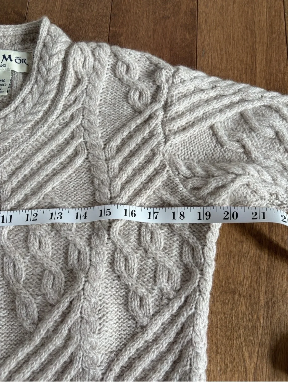 Image for Dark Aran jumper