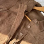 Thumbnail for Veste western ajustée marron en faux suède À l’affiche Vintage 90s (Fait au Canada) – Taille S