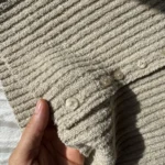 Thumbnail for Cardigan Y2K vintage côtelée beige à manches courtes Smart Set