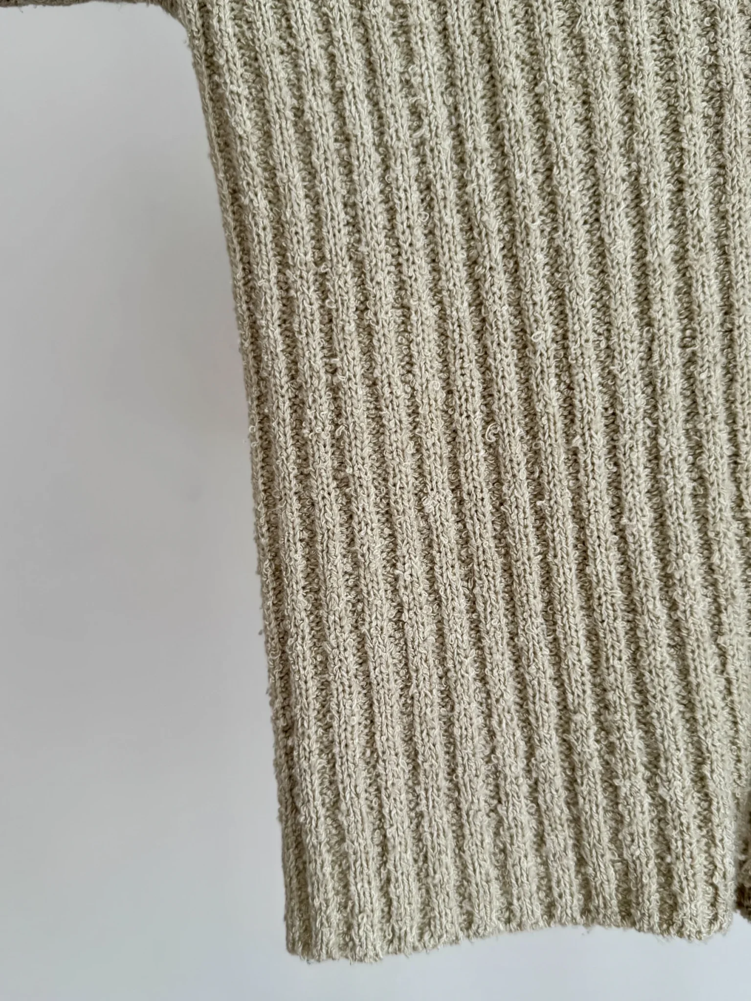 Image for Cardigan Y2K vintage côtelée beige à manches courtes Smart Set