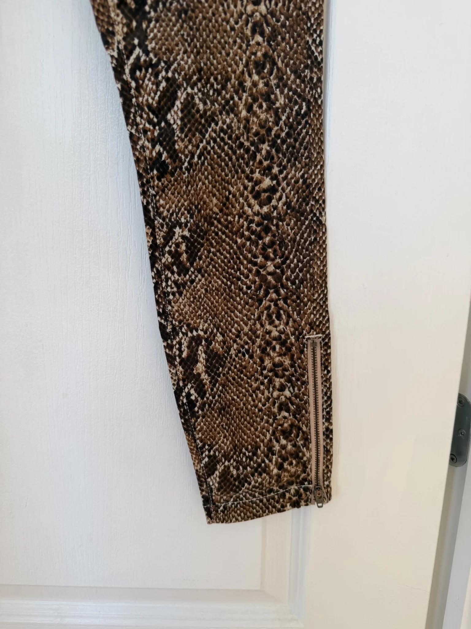 Image for Joie trousers, size 26, brown with python print