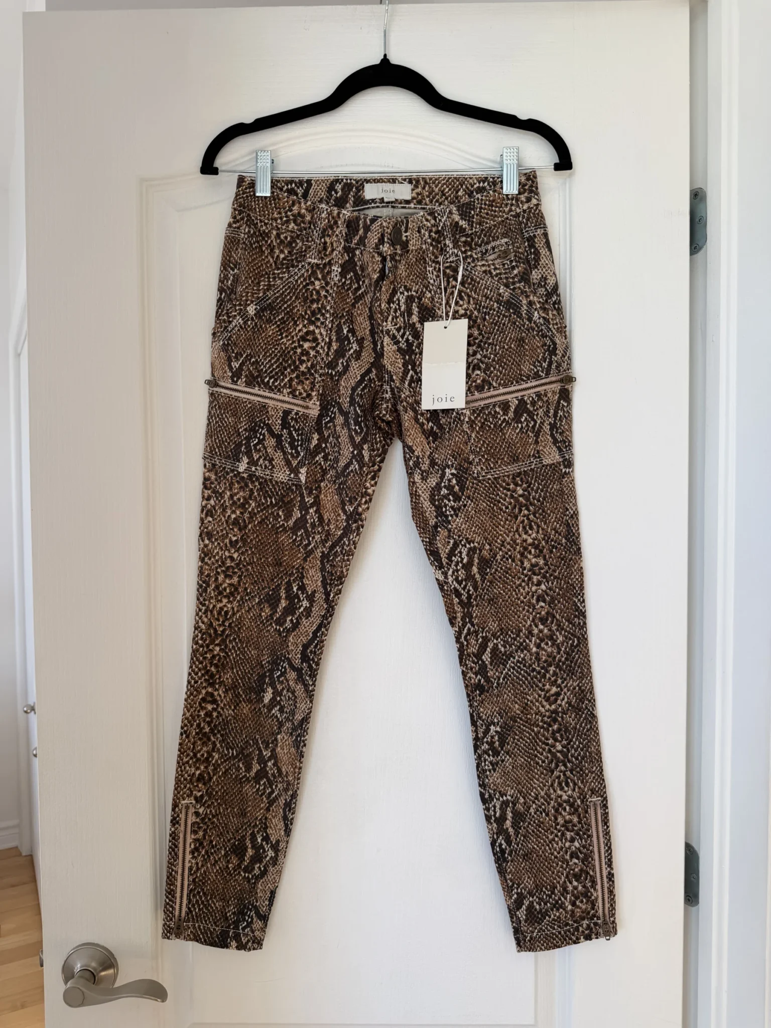 Image for Joie trousers, size 26, brown with python print