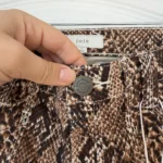 Thumbnail for Joie trousers, size 26, brown with python print
