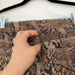 Thumbnail for Joie trousers, size 26, brown with python print