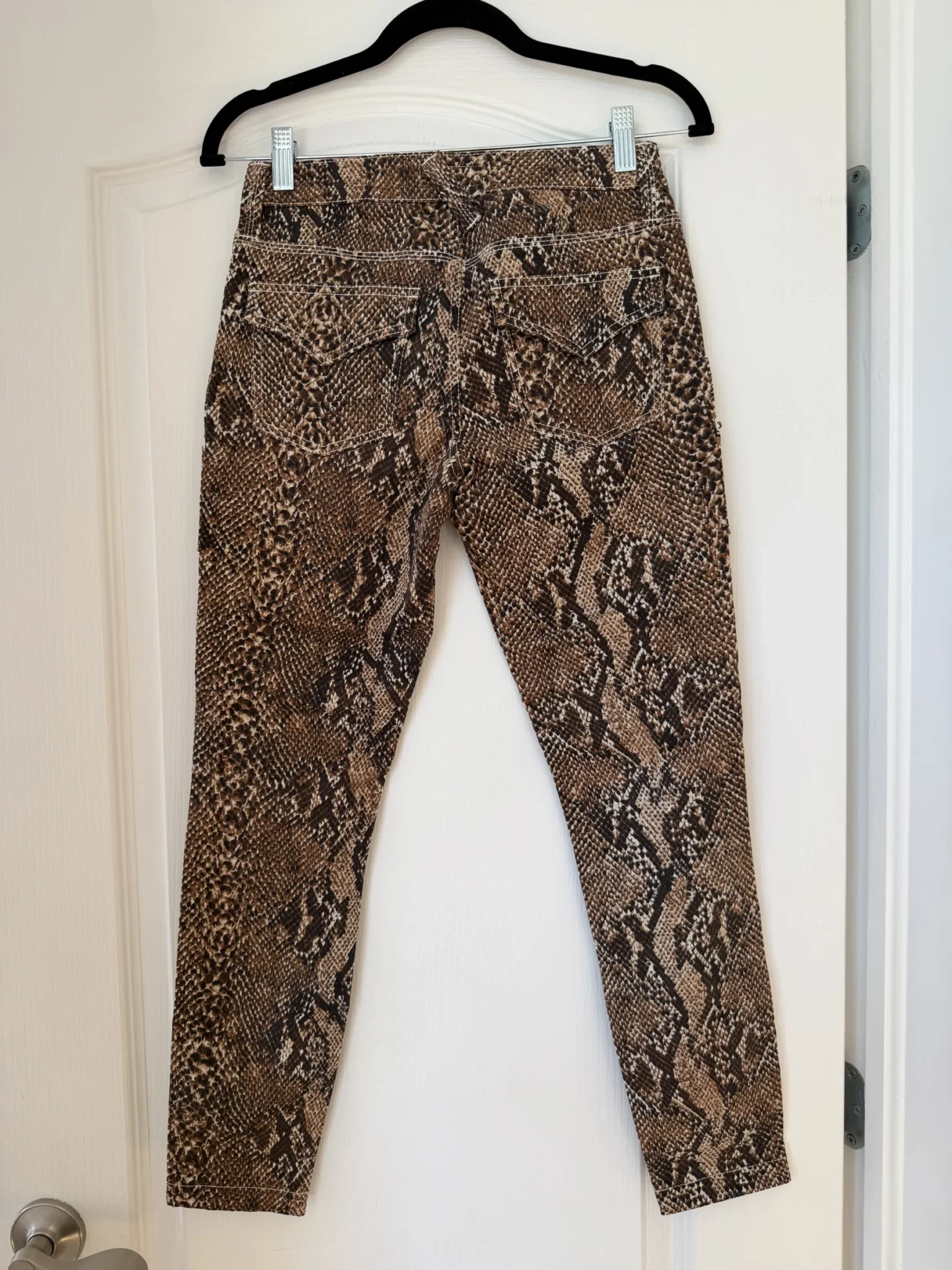 Image for Joie trousers, size 26, brown with python print