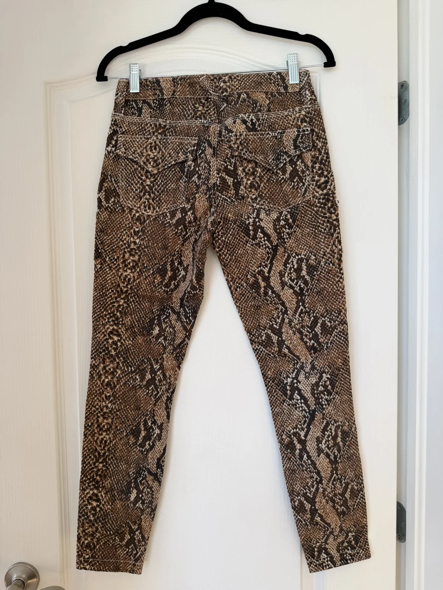Image for Joie trousers, size 26, brown with python print