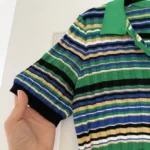 Thumbnail for Polo Maje taille 3 (L) rayé avec détails dorées