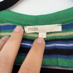 Thumbnail for Polo Maje taille 3 (L) rayé avec détails dorées