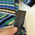 Thumbnail for Polo Maje taille 3 (L) rayé avec détails dorées