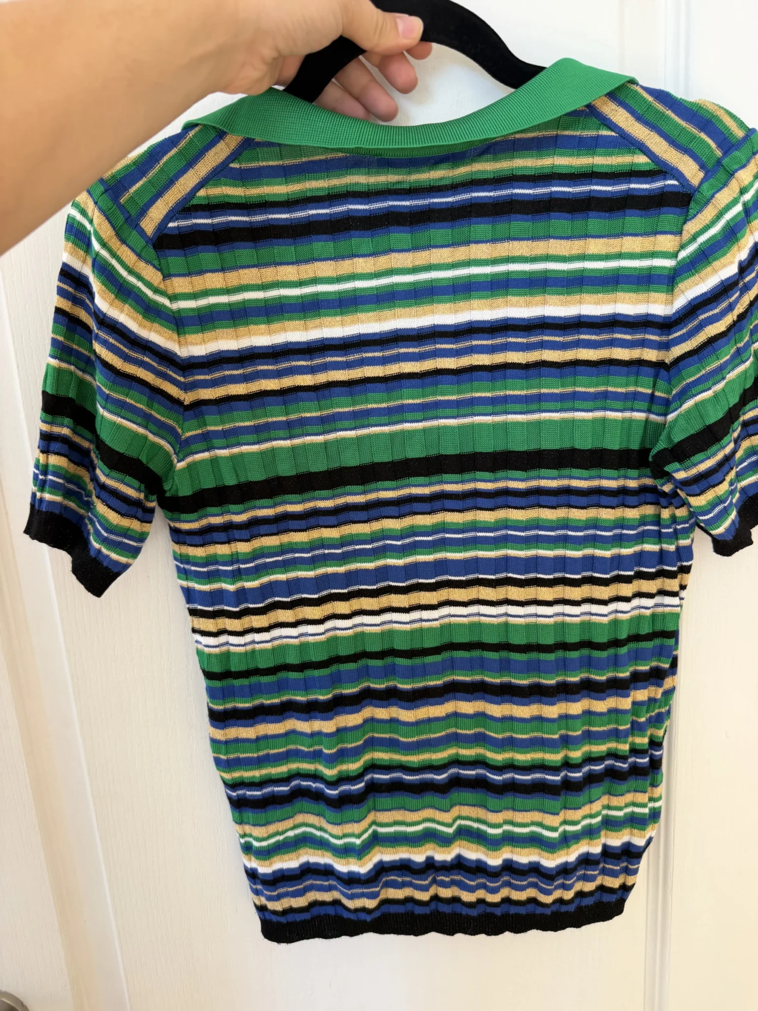 Image for Polo Maje taille 3 (L) rayé avec détails dorées