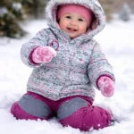 Featured thumbnail for Souris Mini Girls Winter Snowsuit Pink Size 24M