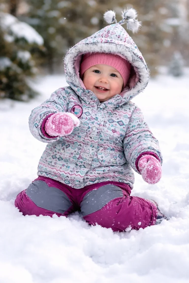 Featured image for Souris Mini Girls Winter Snowsuit Pink Size 24M