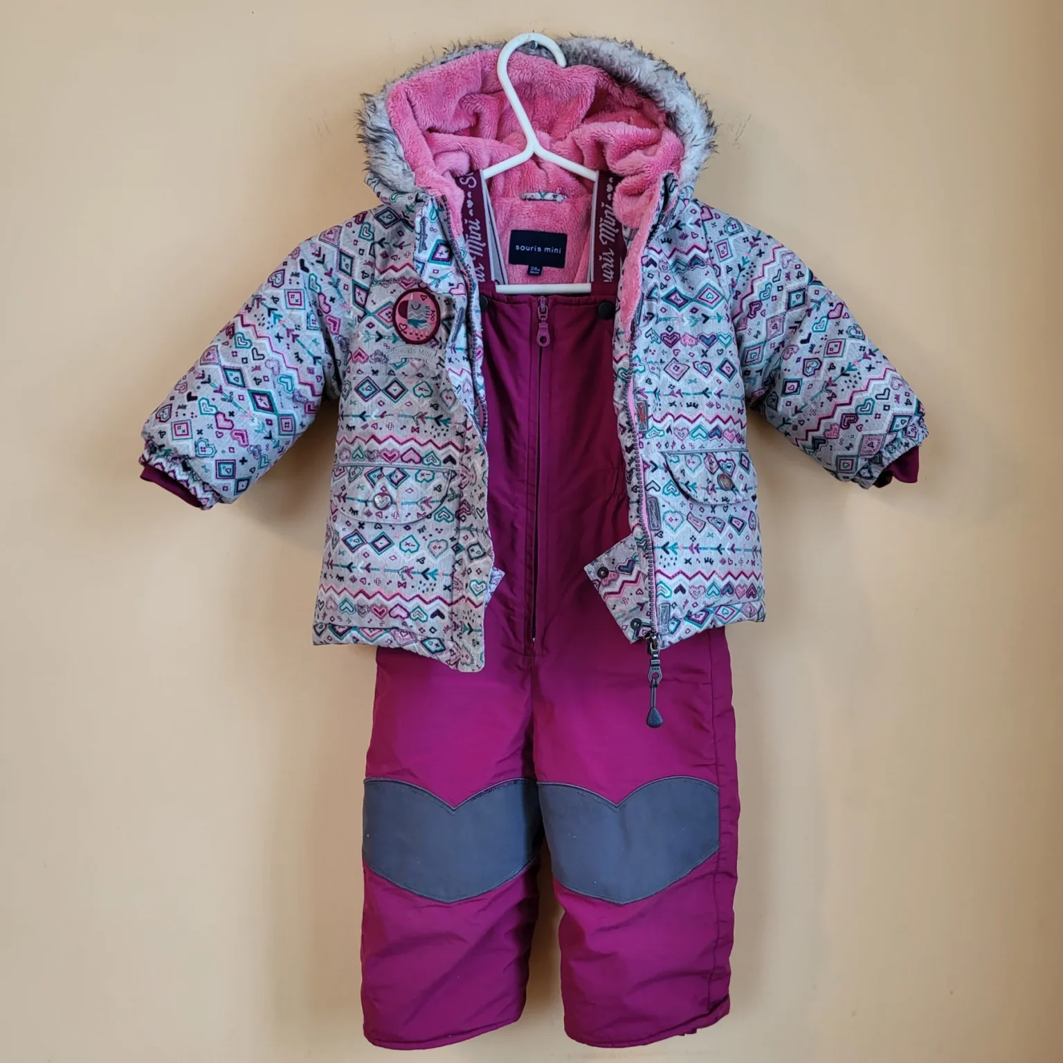 Image for Souris Mini Girls Winter Snowsuit Pink Size 24M